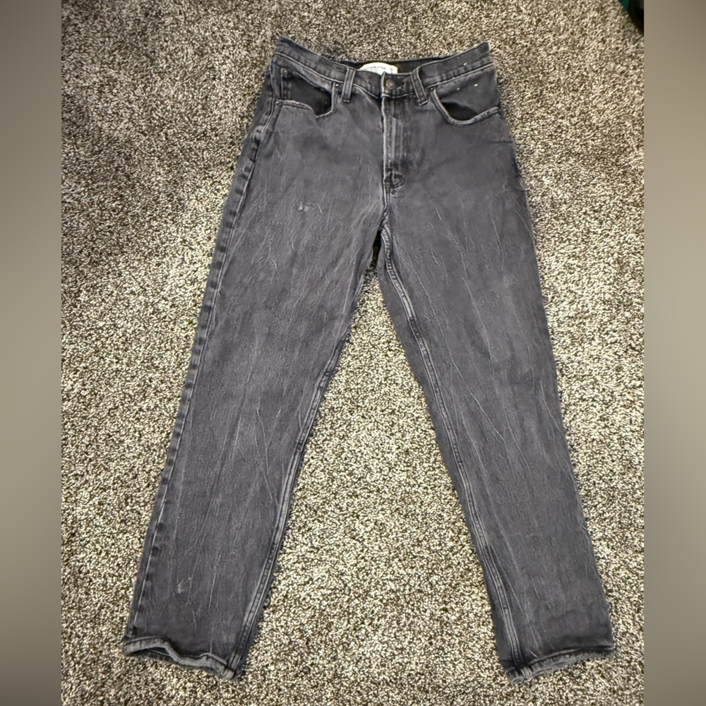 Abercrombie & Fitch Gray Skinny Jeans Distressed Casual Wear